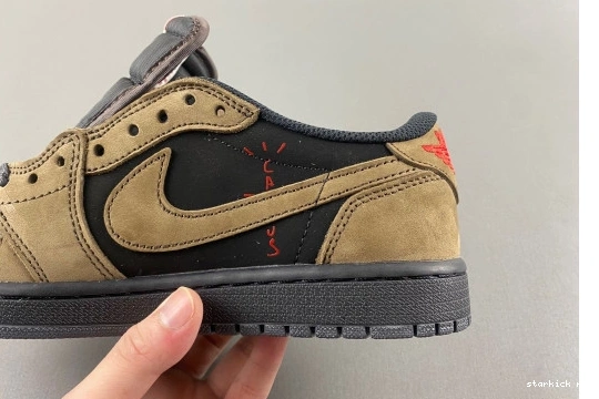 DM7866-2002 DM7866-2002 RETRO 1 OG SCOTT Brown TRAVIS SP  LOW JORDAN 0822